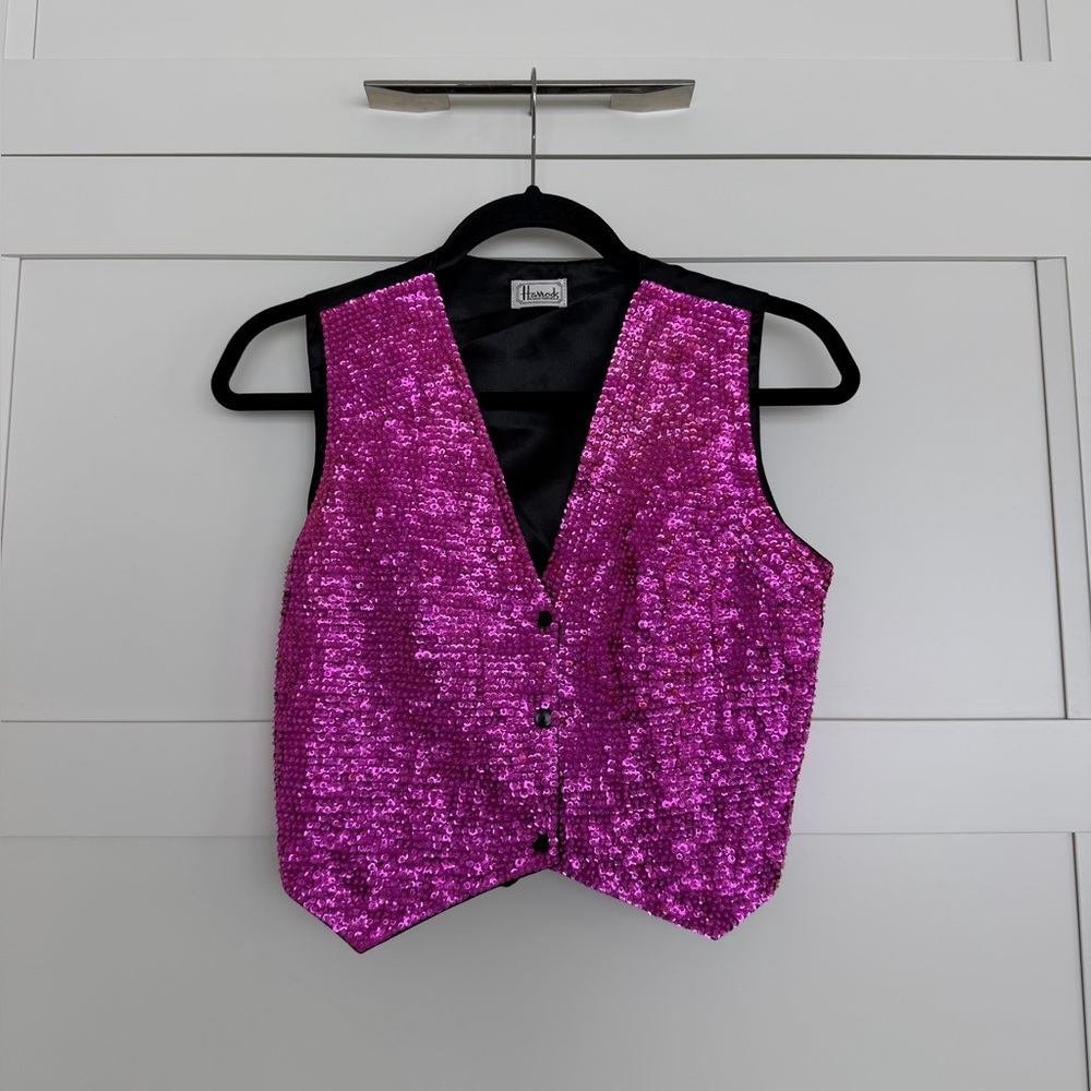 Harrods Fuchsia Sequin Vest